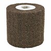 Cgw Abrasives Unmounted Non-Woven Flap Wheel With Keyhole Arbor, 4 in Dia, 4 in W Face, 240 Grit, Fine Grade, Alum 72118